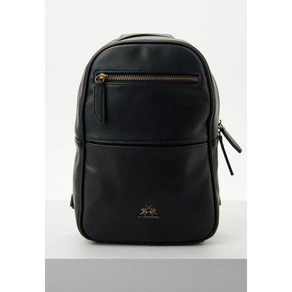 La Martina Zwarte Polyetheen Crossbodytas