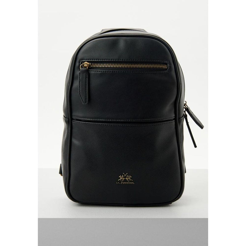 La Martina Zwarte Polyetheen Crossbodytas