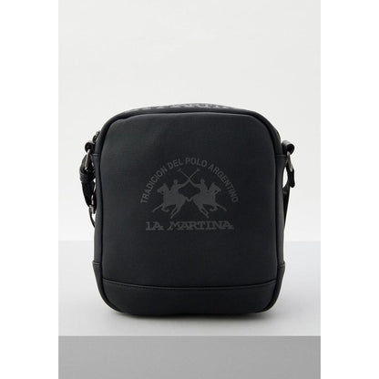La Martina Zwarte Polyetheen Crossbodytas