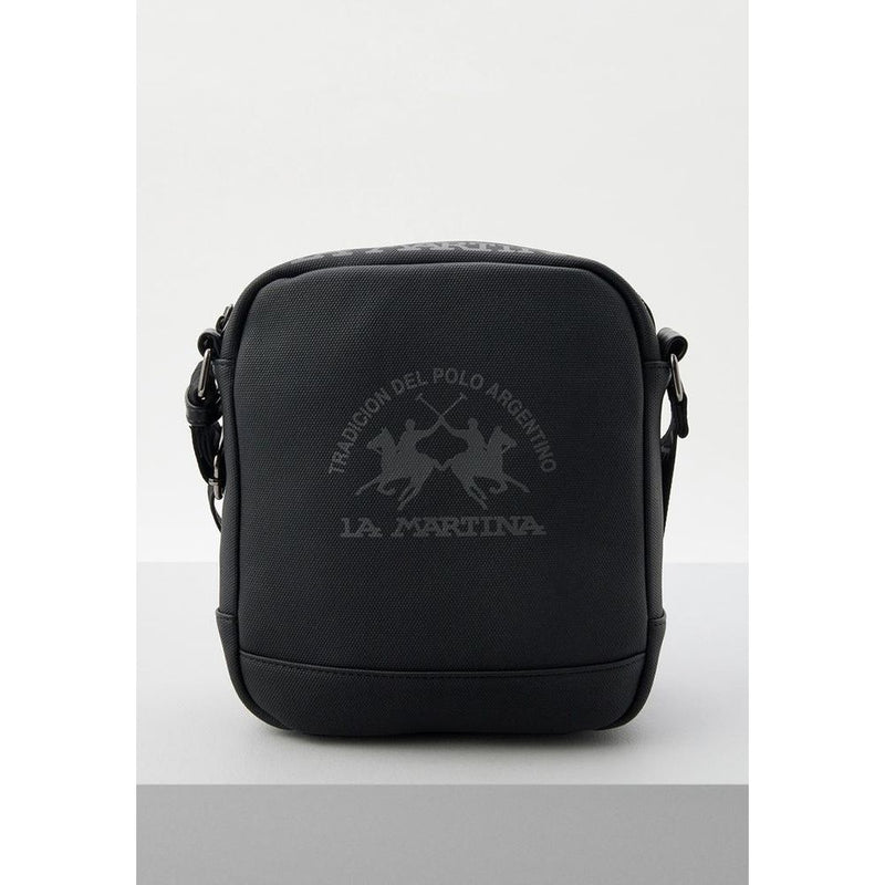 La Martina Zwarte Polyetheen Crossbodytas