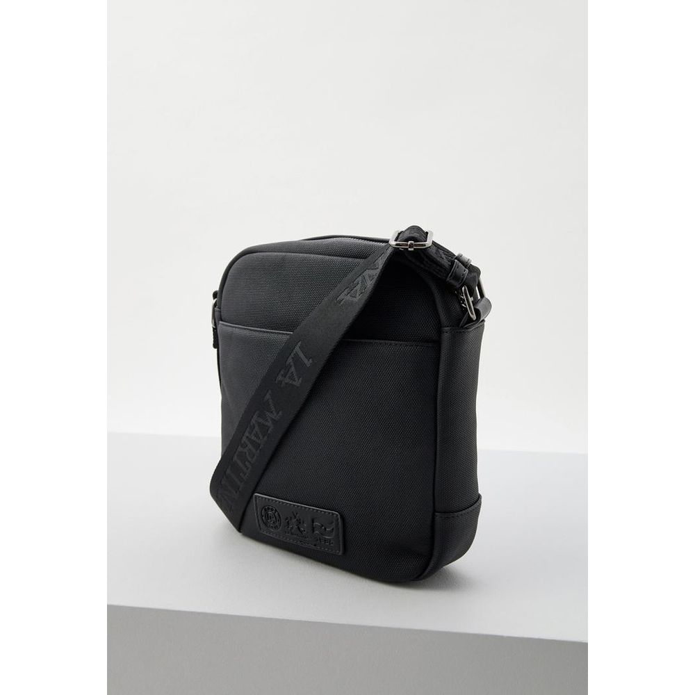 La Martina Black Polyurethane Crossbody Bag