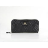 La Martina Black Polyurethane Wallet - Sophisticated Accessory for Women
