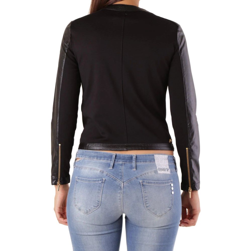 Blazer Noir en Viscose Met pour Femmes