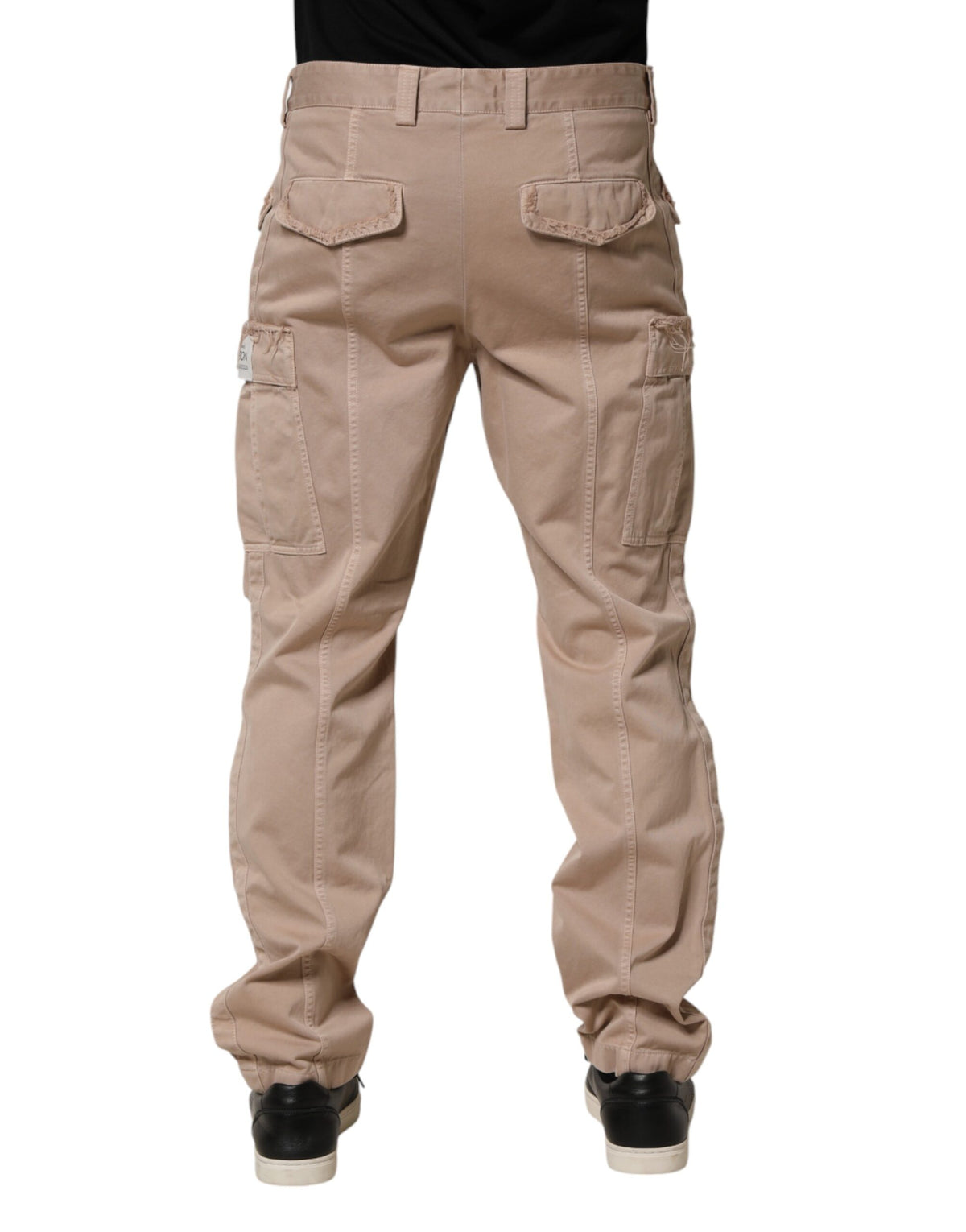 Pantalon cargo chino droit beige Dolce &amp; Gabbana pour homme