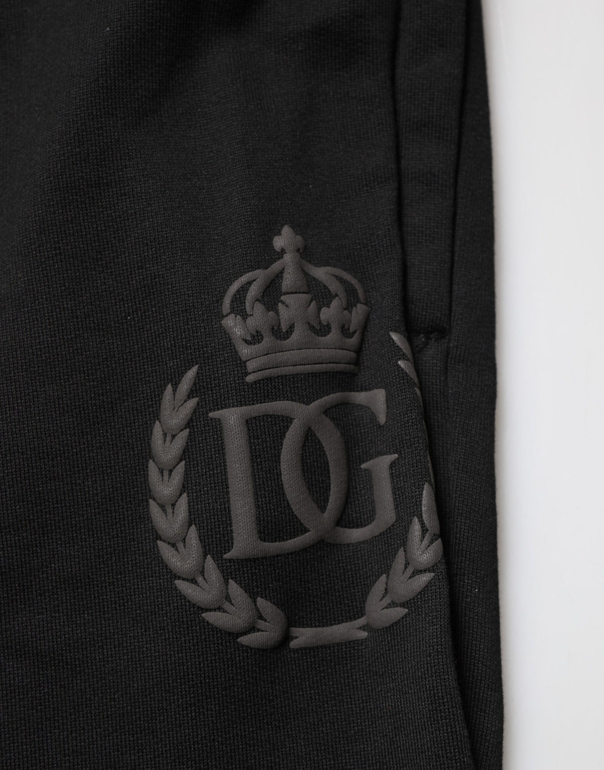 Pantalon de jogging skinny Dolce & Gabbana en coton noir avec logo