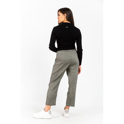 Gas Black Wool Casual Pants