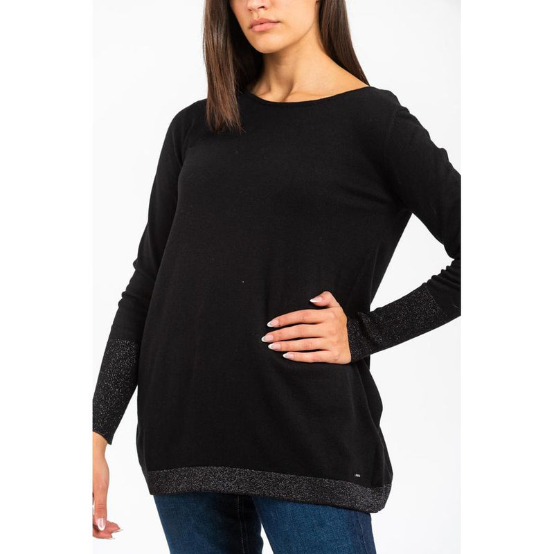 Gas Black Cashmere Sweater for Women - Luxurious Comfort
