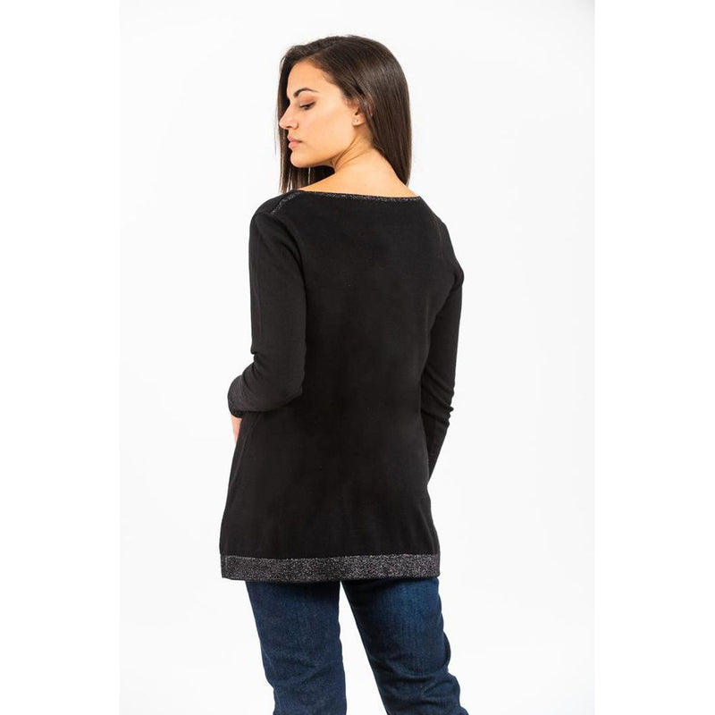 Gas Black Cashmere Sweater for Women - Luxurious Comfort