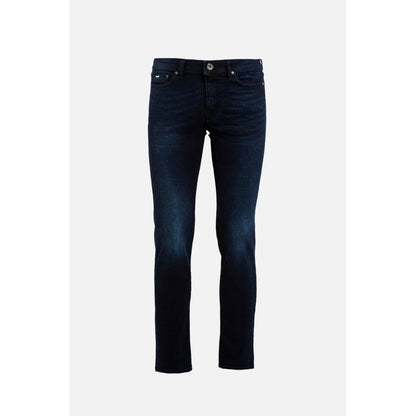 Gas Blauwe Katoenen Slim Fit Jeans