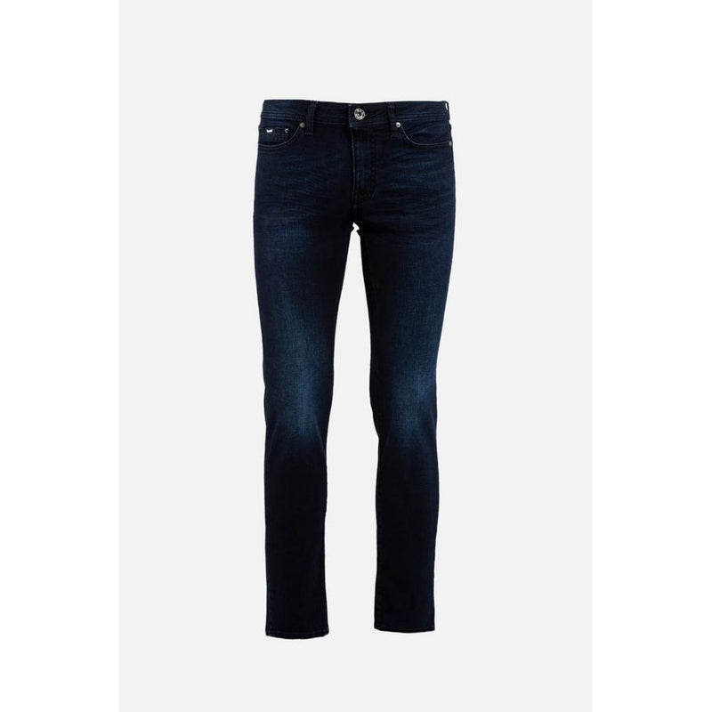 Jeans Slim Fit en Coton Bleu Gas