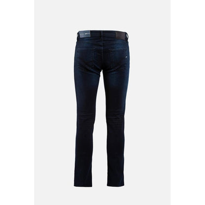 Gas Blauwe Katoenen Slim Fit Jeans