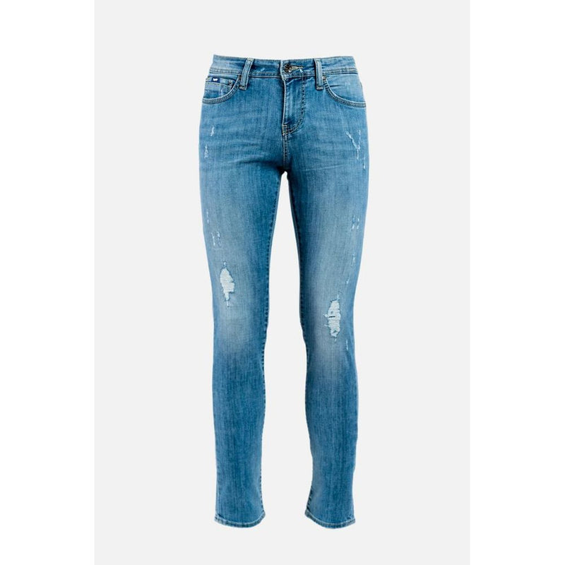 Gas Blue Cotton Jeans Denim for Men