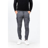 Gas Gray Cotton Cargo Pants - Stylish Comfort for Men