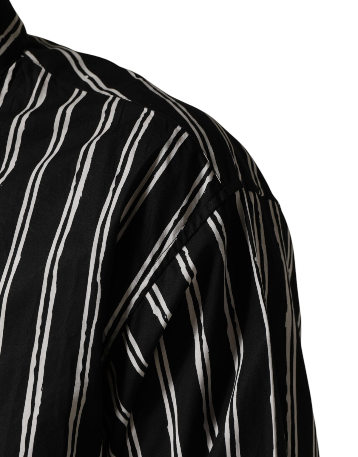 Chemise habillée homme Dolce &amp; Gabbana à rayures noires en coton