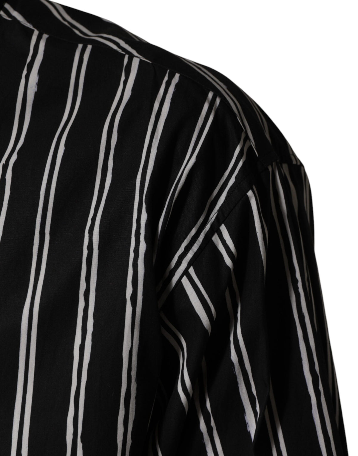 Chemise habillée homme Dolce &amp; Gabbana à rayures noires en coton