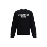 Dsquared² Black Cotton Sweatshirt - Cool Fit Milano