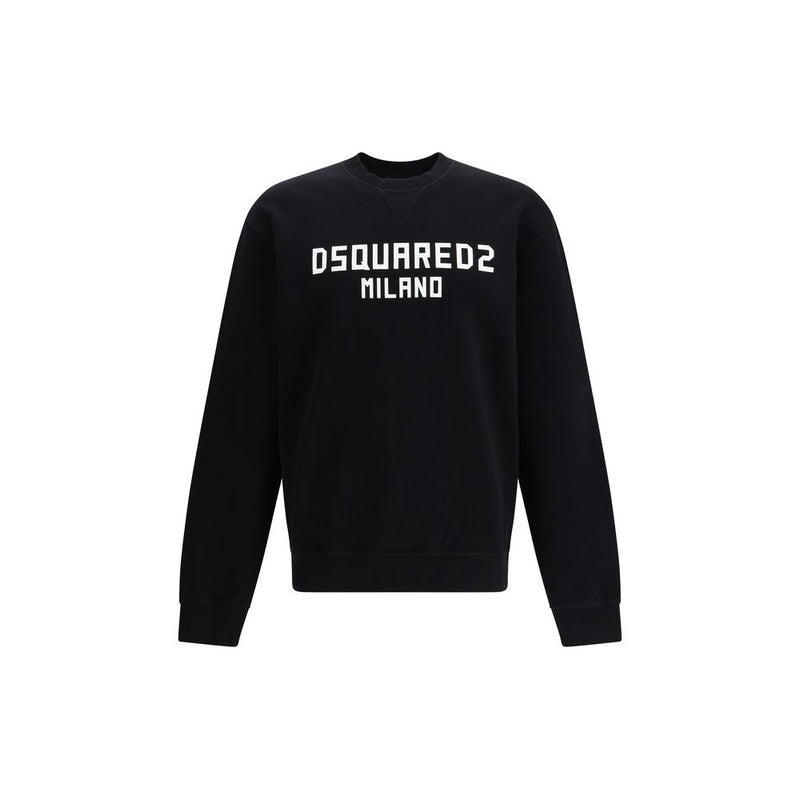 Dsquared² Black Cotton Sweatshirt - Cool Fit Milano