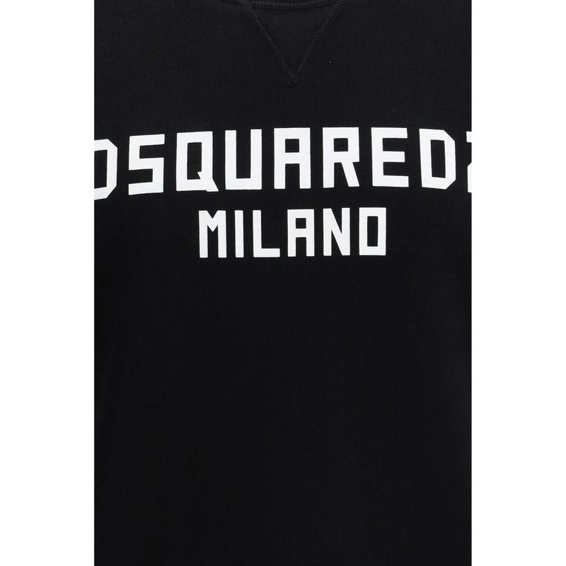 Dsquared² Black Cotton Sweatshirt - Cool Fit Milano
