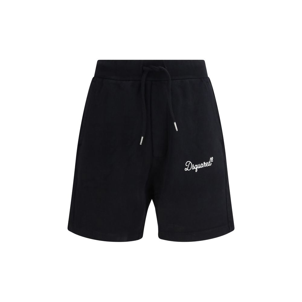 Short bermuda en coton noir Dsquared²