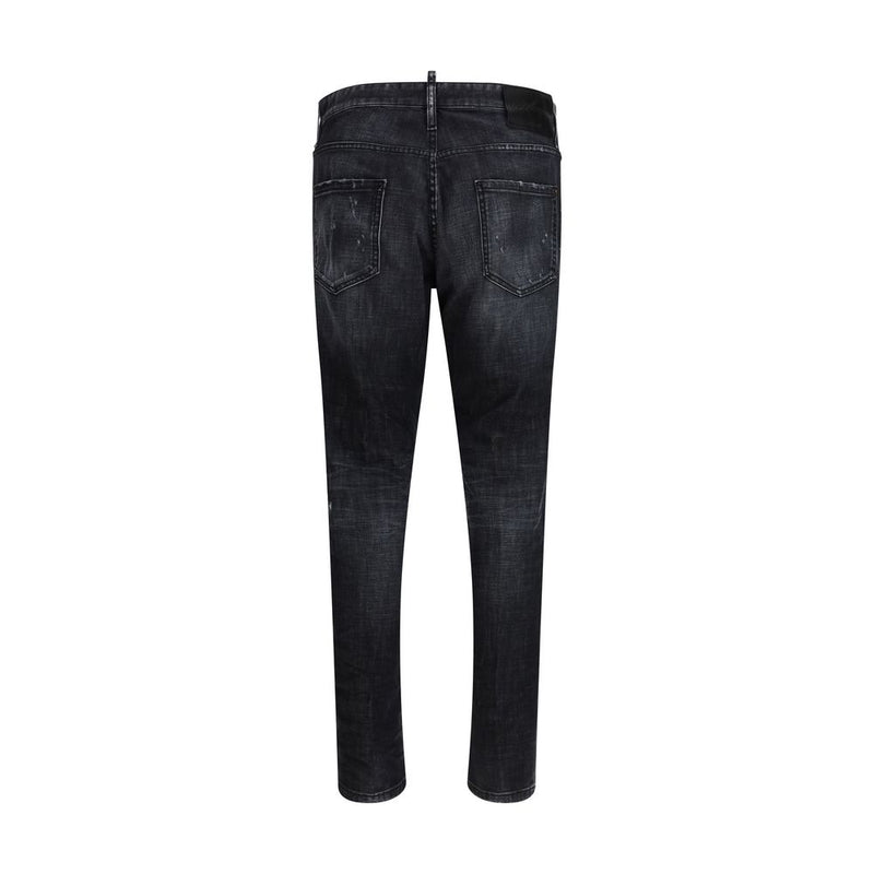 Dsquared² Black Cotton Jeans Denim - Teddy Wash