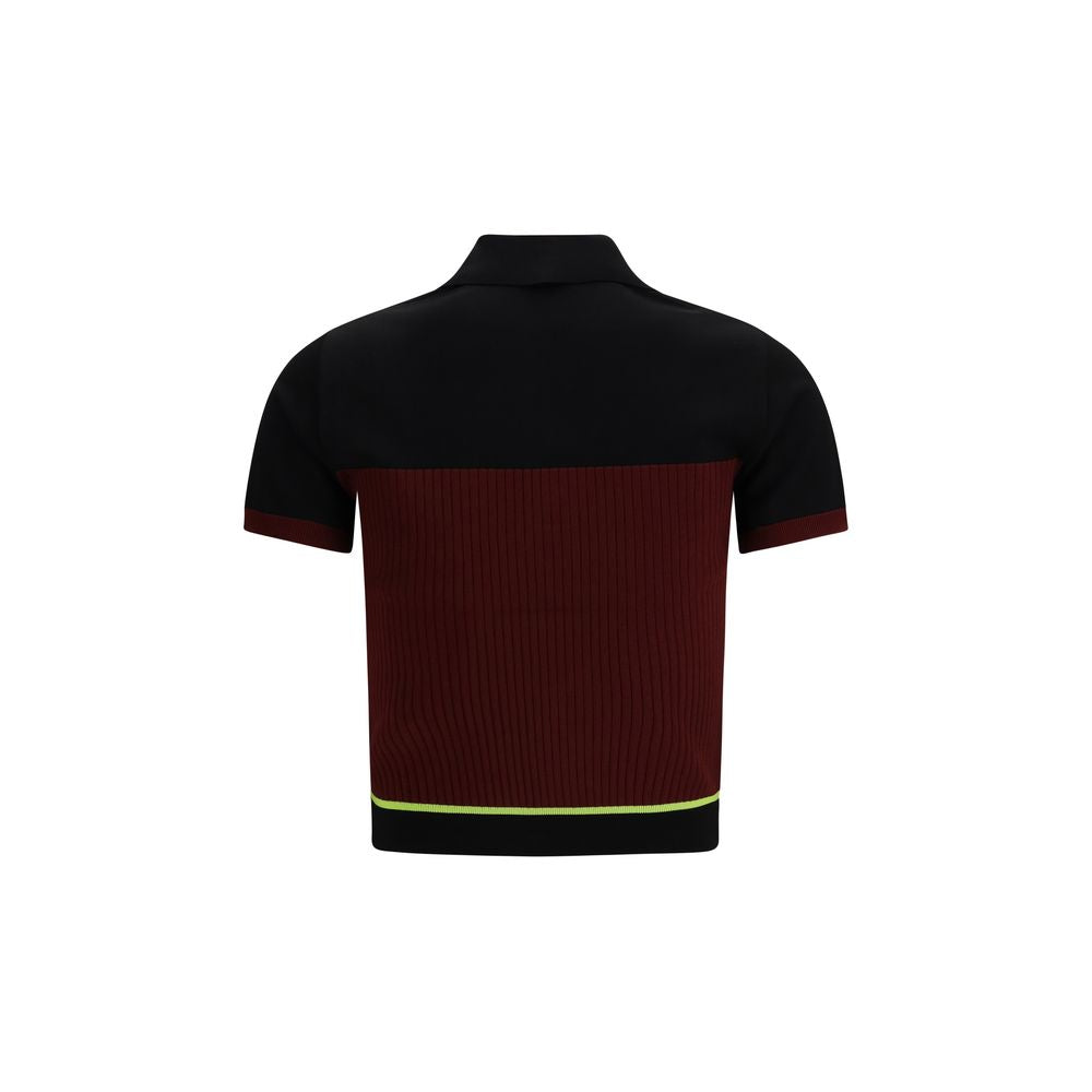 Casablanca Multicolor Viscose Polo Shirt - Slim Fit SS26