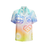Casablanca Multicolor Silk Halftone Logo Shortsleeve Shirt