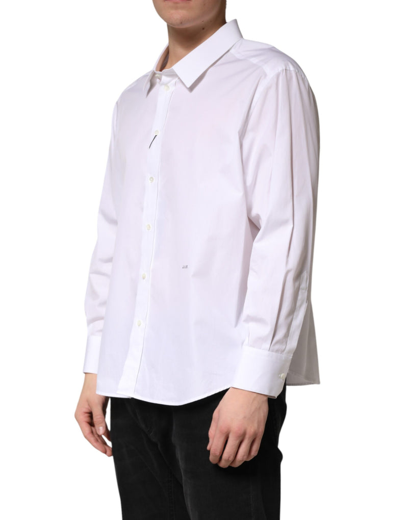 Dolce & Gabbana Wit SARTORIA Katoenen Overhemd met Kraag