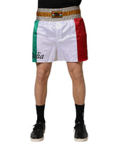Shorts Bermuda en polyester multicolore "Italia" de Dolce &amp; Gabbana