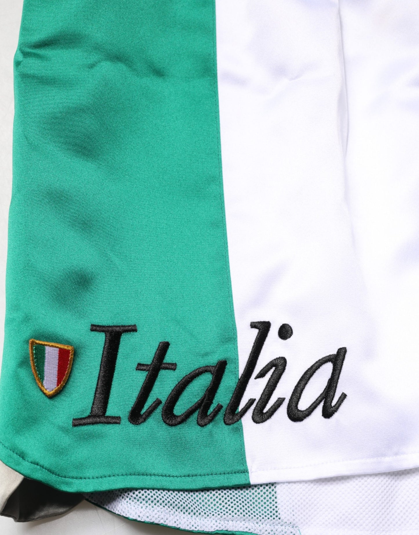 Shorts Bermuda en polyester multicolore "Italia" de Dolce &amp; Gabbana