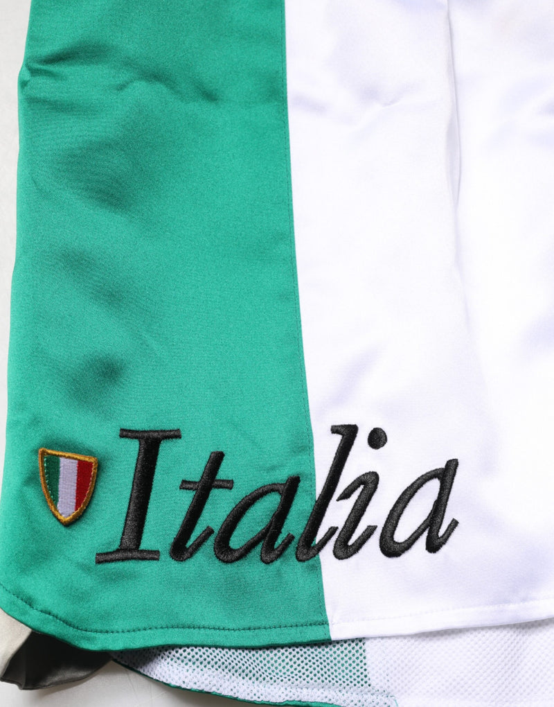 Shorts Bermuda en polyester multicolore "Italia" de Dolce &amp; Gabbana