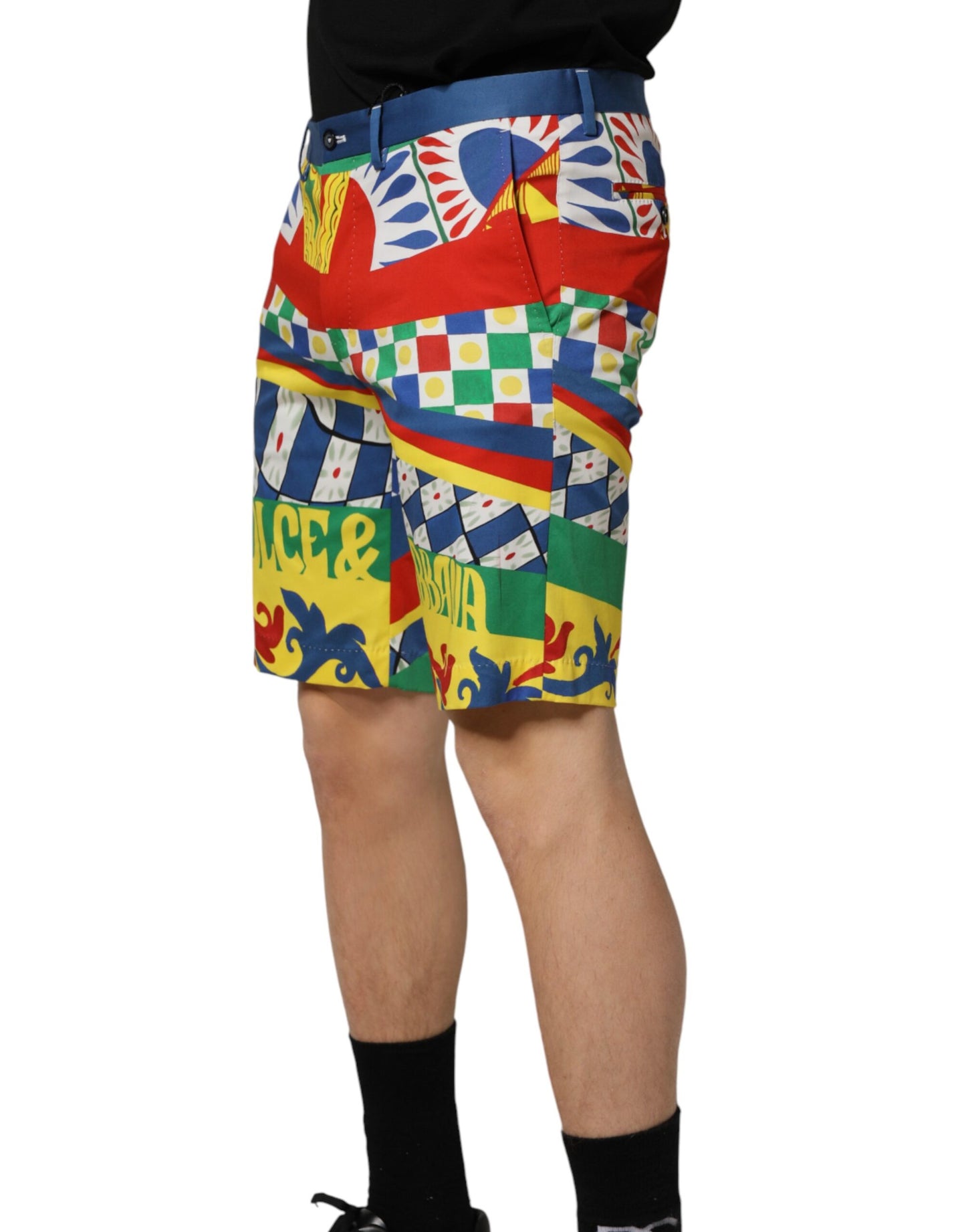 Short de bain bermuda pour homme Dolce &amp; Gabbana multicolore à imprimé Carretto