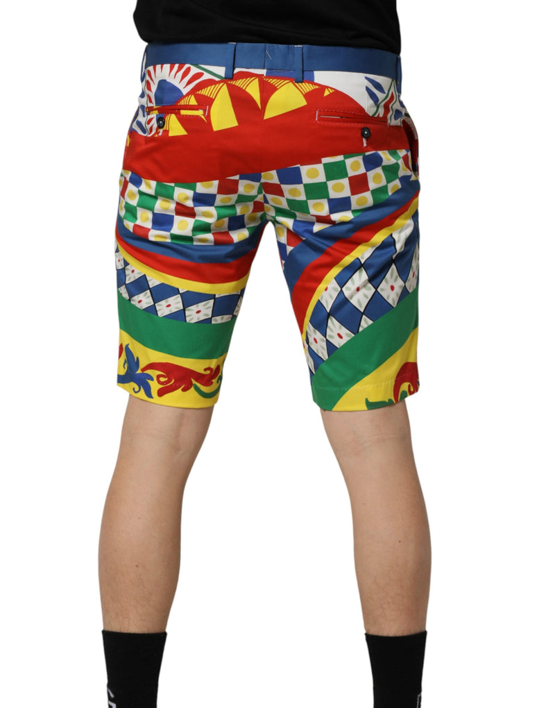 Short de bain bermuda pour homme Dolce &amp; Gabbana multicolore à imprimé Carretto