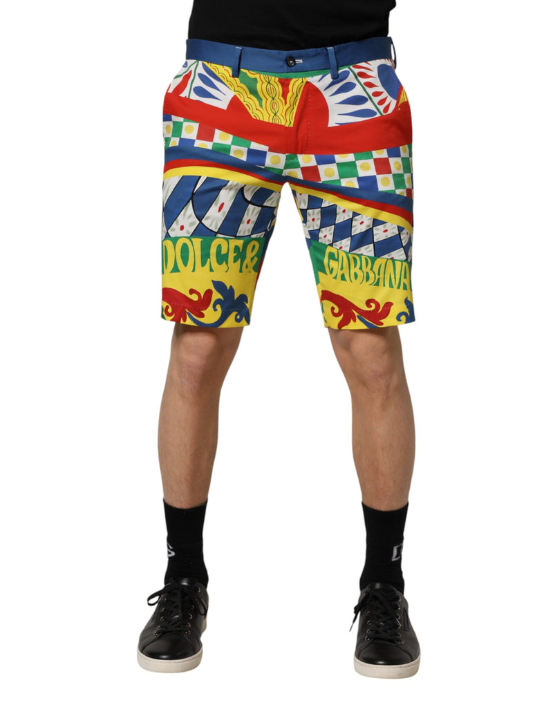 Short de bain bermuda pour homme Dolce &amp; Gabbana multicolore à imprimé Carretto