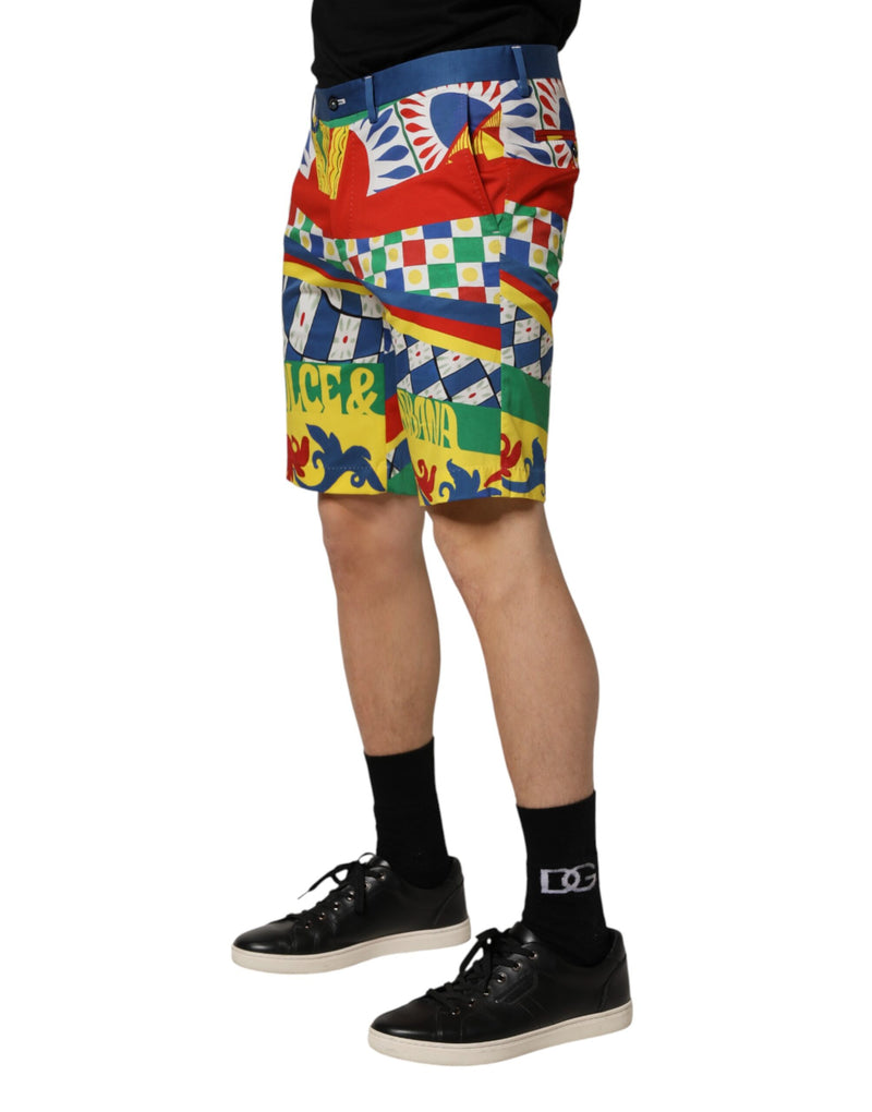 Short de bain bermuda pour homme Dolce &amp; Gabbana multicolore à imprimé Carretto
