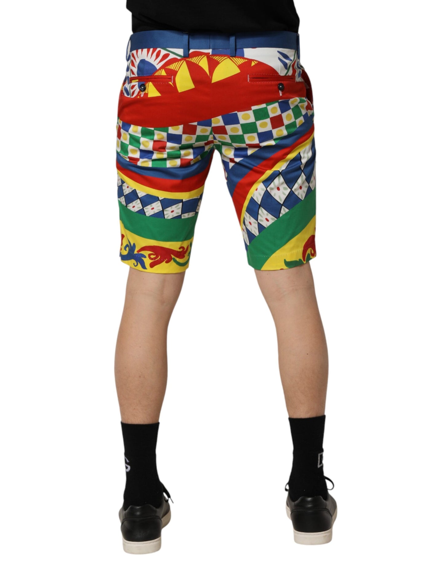 Short de bain bermuda pour homme Dolce &amp; Gabbana multicolore à imprimé Carretto