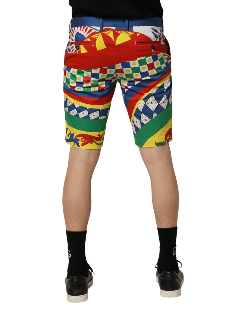 Short de bain bermuda pour homme Dolce &amp; Gabbana multicolore à imprimé Carretto