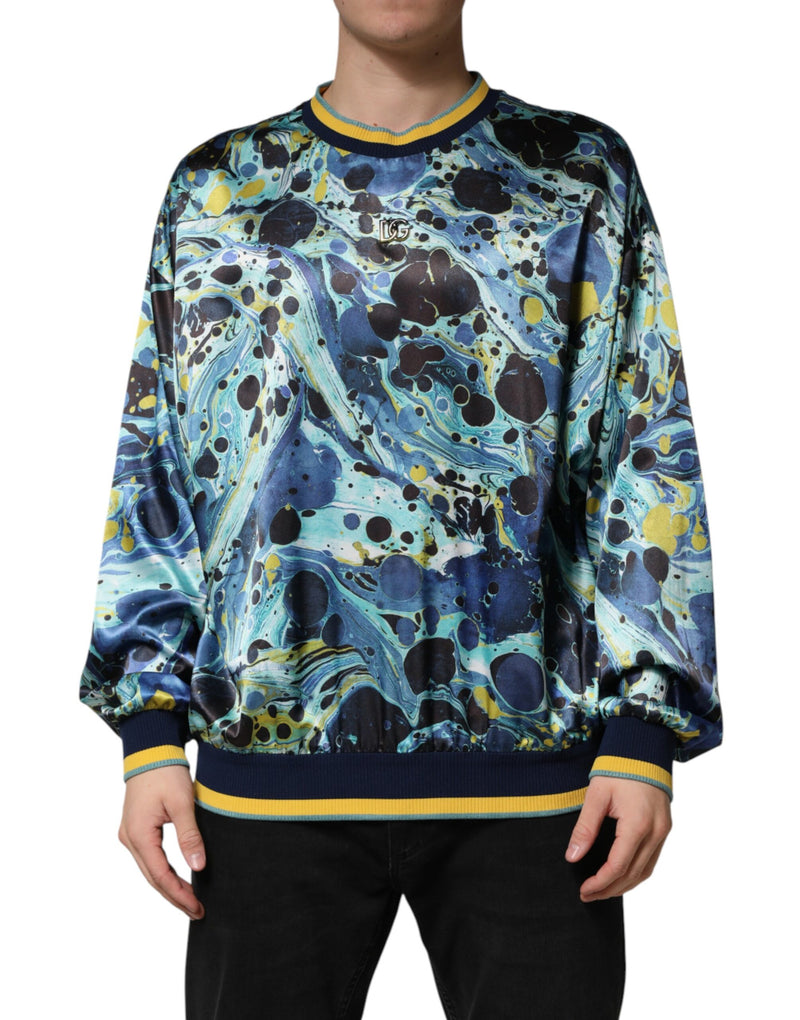 Pull Dolce &amp; Gabbana à imprimé marbre multicolore