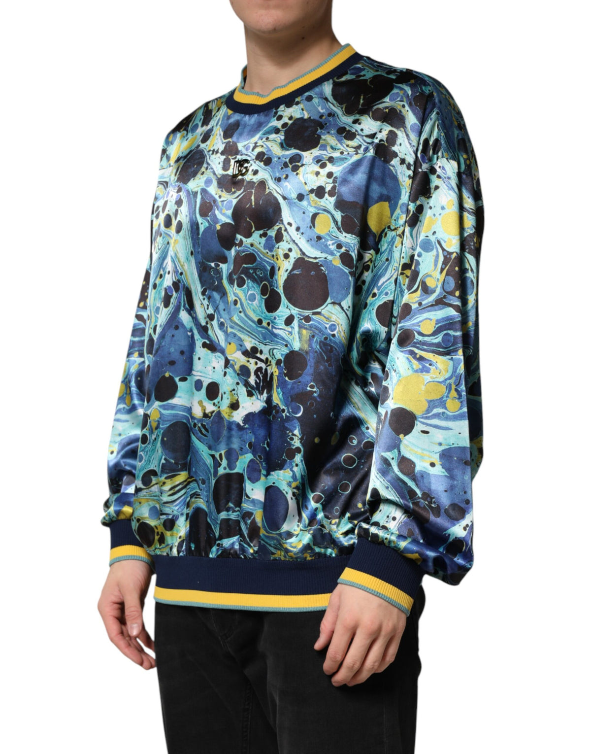 Pull Dolce &amp; Gabbana à imprimé marbre multicolore