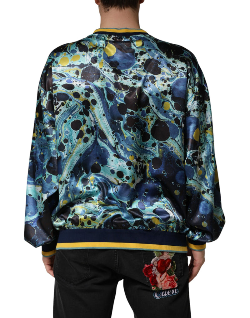 Pull Dolce &amp; Gabbana à imprimé marbre multicolore