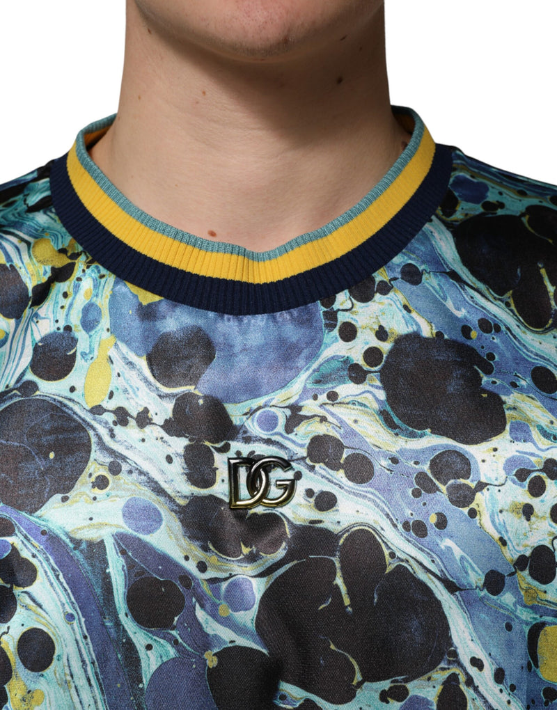 Pull Dolce &amp; Gabbana à imprimé marbre multicolore