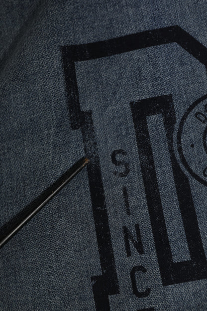 Sweat-shirt à capuche bleu en coton Dolce &amp; Gabbana avec logo