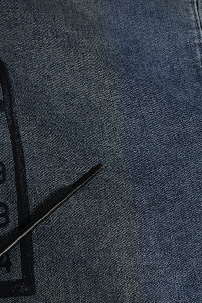 Sweat-shirt à capuche bleu en coton Dolce &amp; Gabbana avec logo