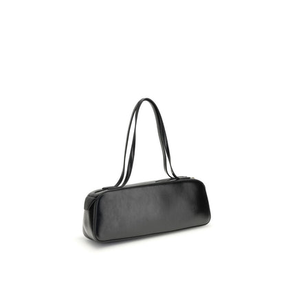 Khaite Black Calf Leather Bos Taurus Shoulder Bag