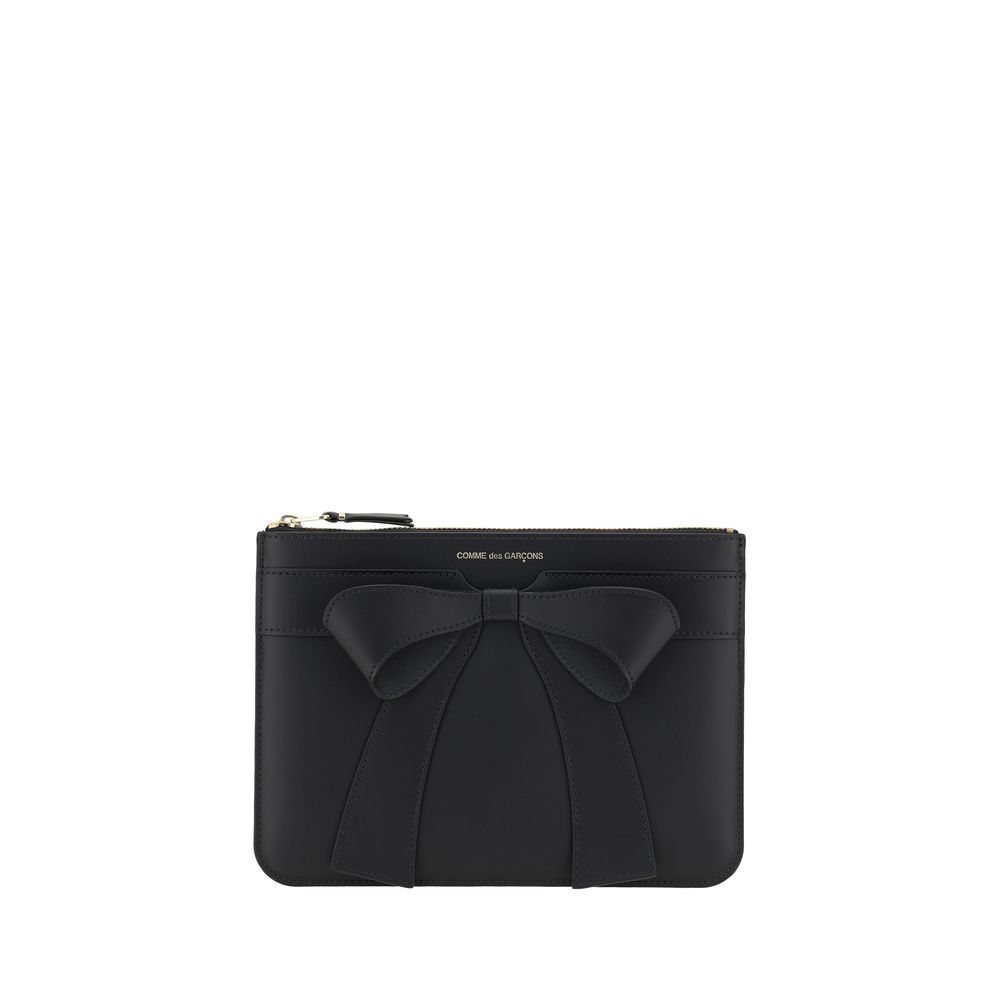Comme Des Garçons Portefeuille Bos Taurus en cuir de veau noir