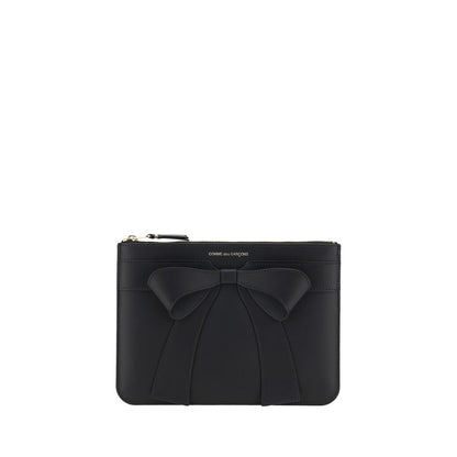 Comme Des Garçons Portefeuille Bos Taurus en cuir de veau noir