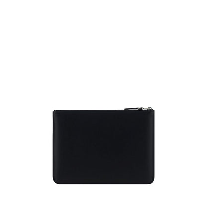 Comme Des Garçons Portefeuille Bos Taurus en cuir de veau noir