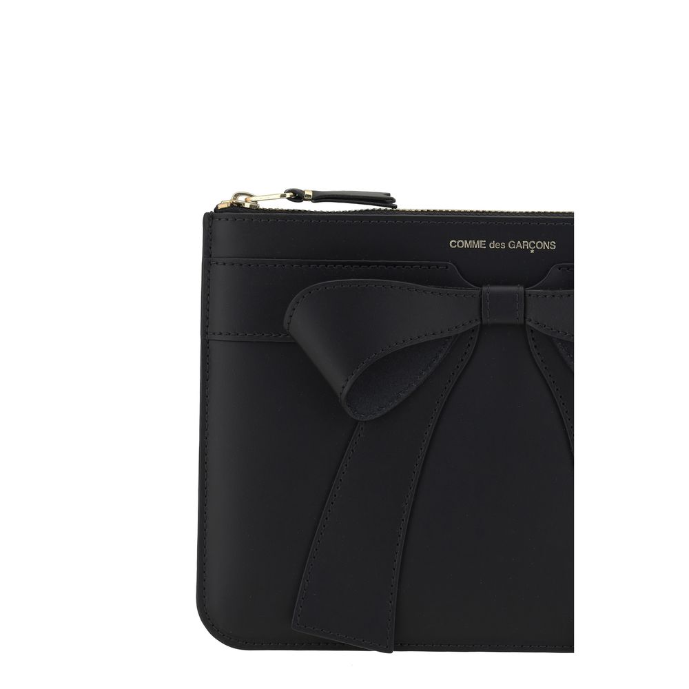 Comme Des Garçons Portefeuille Bos Taurus en cuir de veau noir