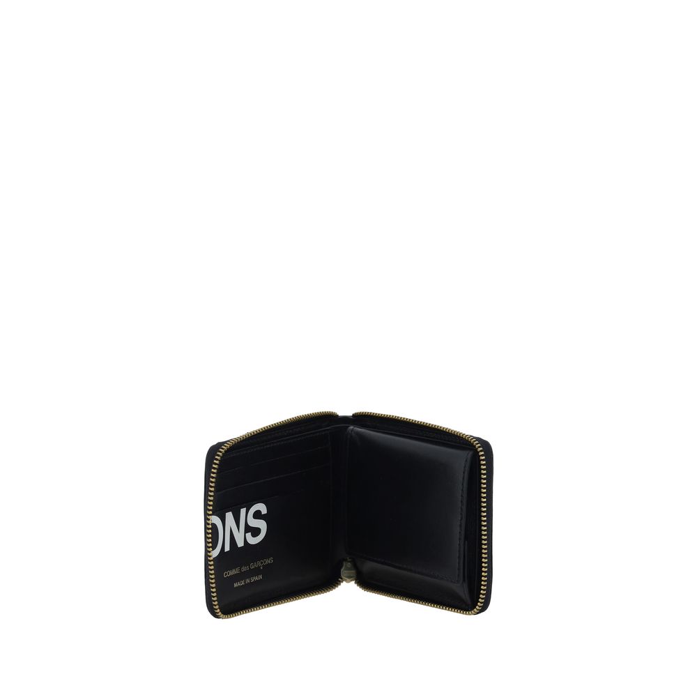 Comme Des Garçons Portefeuille Bos Taurus en cuir de veau noir