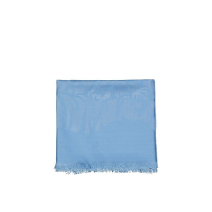 Écharpe en soie bleue Lanvin