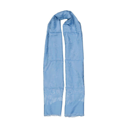 Écharpe en soie bleue Lanvin